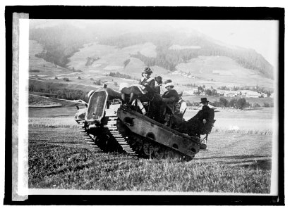 Tank used in French alpine country as a sightseeing car LCCN2016821996