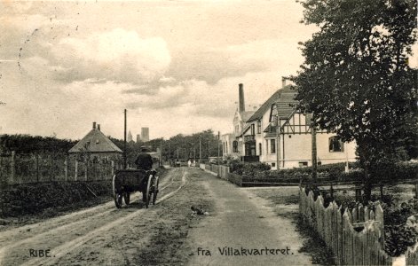 Tangevej set mod byen, dateret og stemplet 29. oktober 1916