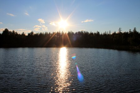 Mirror reflection landscape photo