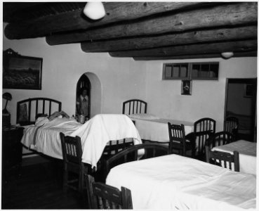Taos County, New Mexico. Holy Cross Hospital, with 20 beds, serves the Taos area. - NARA - 521979