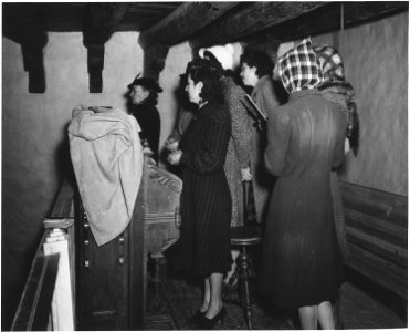 Taos County, New Mexico. Choir at Arroyo Hondo church - NARA - 521920