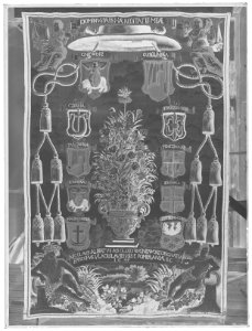 Tapet föreställande Nicolaus Albertus d'Olexow Gniewosz' stamträd - Skoklosters slott - 51622-negative