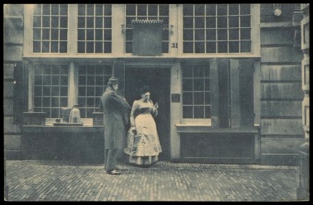 Tapperij en slijterij de gekroonde Wildemanvan Wijnand Fockink in de Pijlsteeg 31. Uitgave N.V. A.J. Nuss, Amsterdam, Afb PBKD00322000001