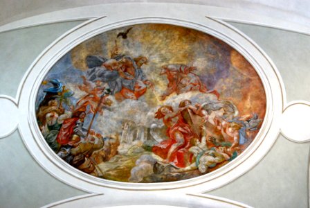 Tardos Krenner Viktor mennyezeti freskója a Szent Péter-templomban (Budapest) photo