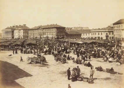 Targ na placu Żelaznej Bramy 1894