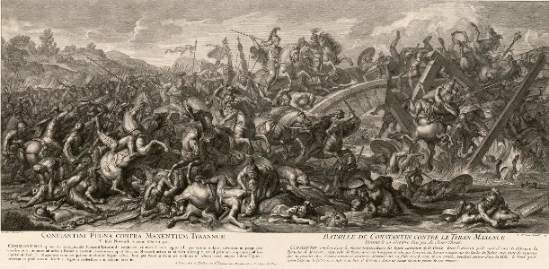 Tardieu Nicolas-Henri - Le combat de Constantin contre le tyran Maxence