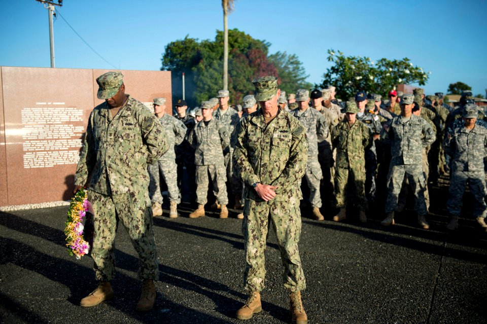 Task Force Forager wreath laying in Guadalcanal 150721-N-MK341-008