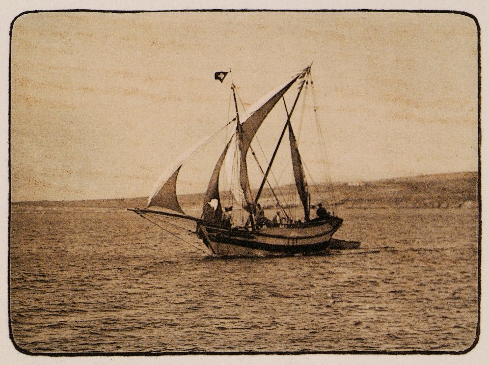Tartana (small boat) sailing the Aegean Sea - Baud-bovy Daniel Boissonnas Frédéric - 1919