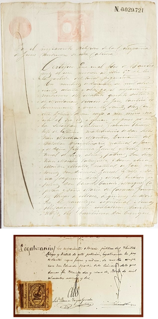 Taufschein JesuitenPhilipp1888 BeglaubigungManila1892 MusHistMili-Valencia 20191204 418