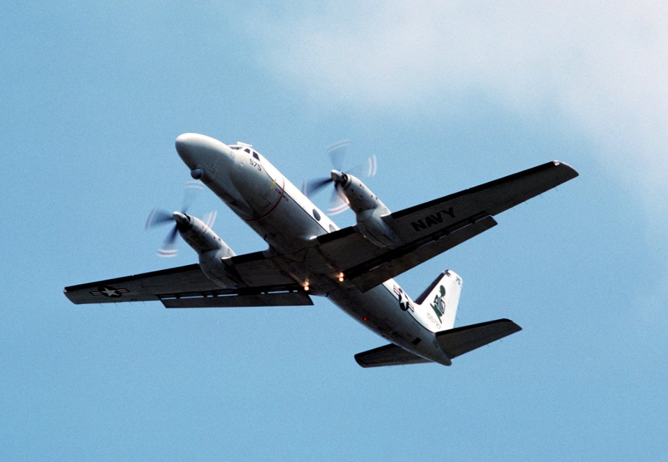 TC-4C Academe over NAS Oceana 1989