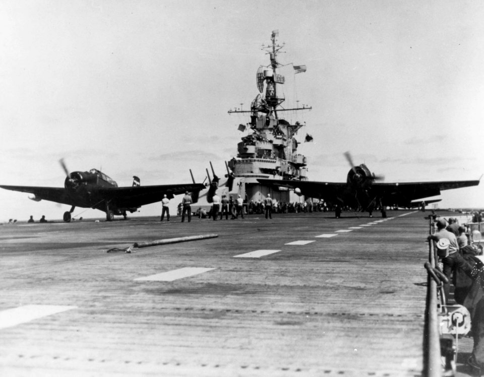 TBM-3Es VA-2A USS Tarawa 1946