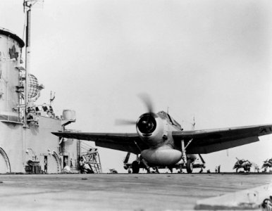 TBM-3W on HMCS Magnificent (CVL 21)