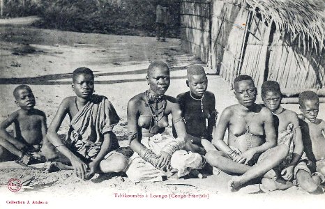 Tchikoumbis à Loango (Congo Français)