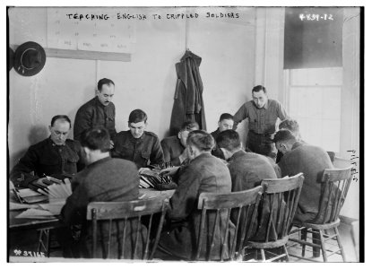 Teaching English to crippled soldiers LCCN2014708454