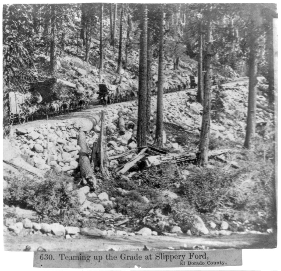 Teaming up the Grade at Slippery Ford, El Dorado County LCCN2002723071