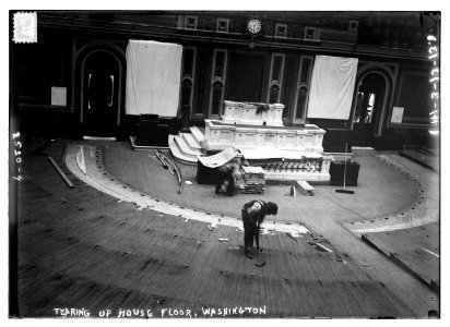 Tearing up floor of House of Reps. LCCN2014691113