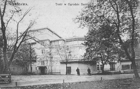 Teatr Letni w Ogrodzie Saskim przed 1916