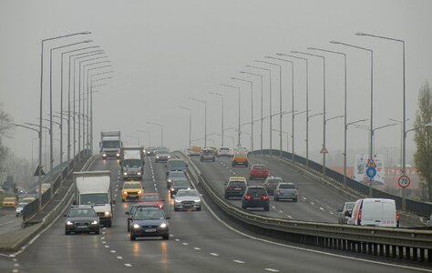 Smog weather traffic photo