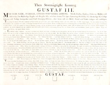 Teckning, Gustav III till häst, 1776 - Livrustkammaren - 89013