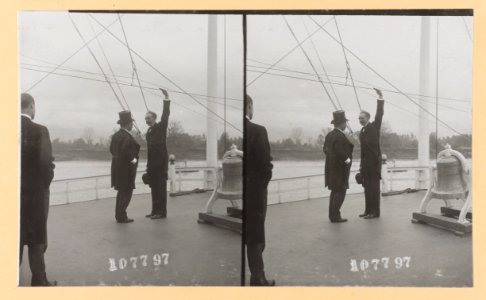 Teddy Roosevelt and Gifford Pinchot on Miss River, Inland Waterways Cmsn. LCCN2013647447