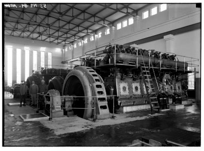 Tel Aviv. Electric power house. Int(erior) showing motors. LOC matpc.02668