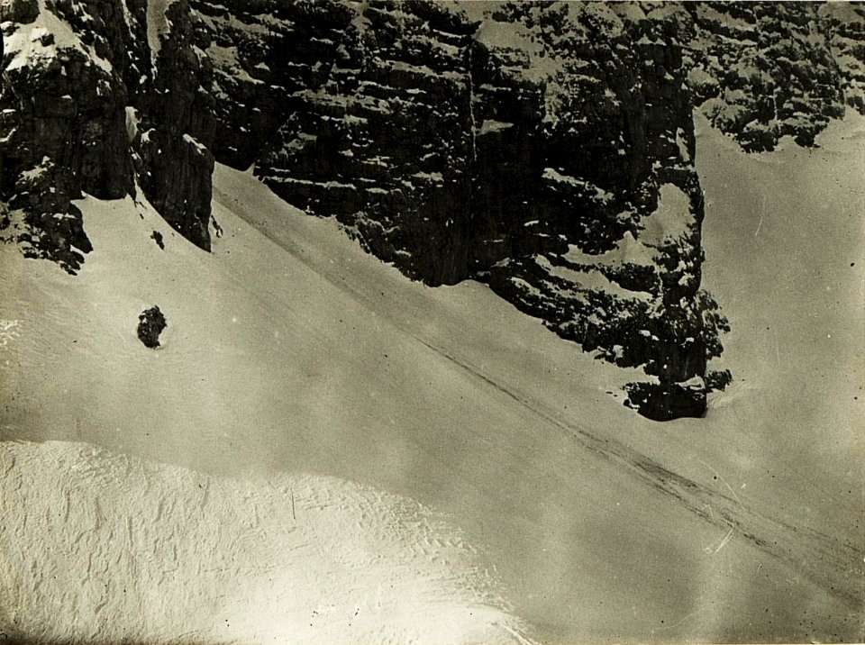 Teleaufnahme der itl.Kanzel-Bavha. 4fach 80cm Brennweite Stpkt, Kleiner Schlichtl. (25.-II.1917.) (BildID 15498797)