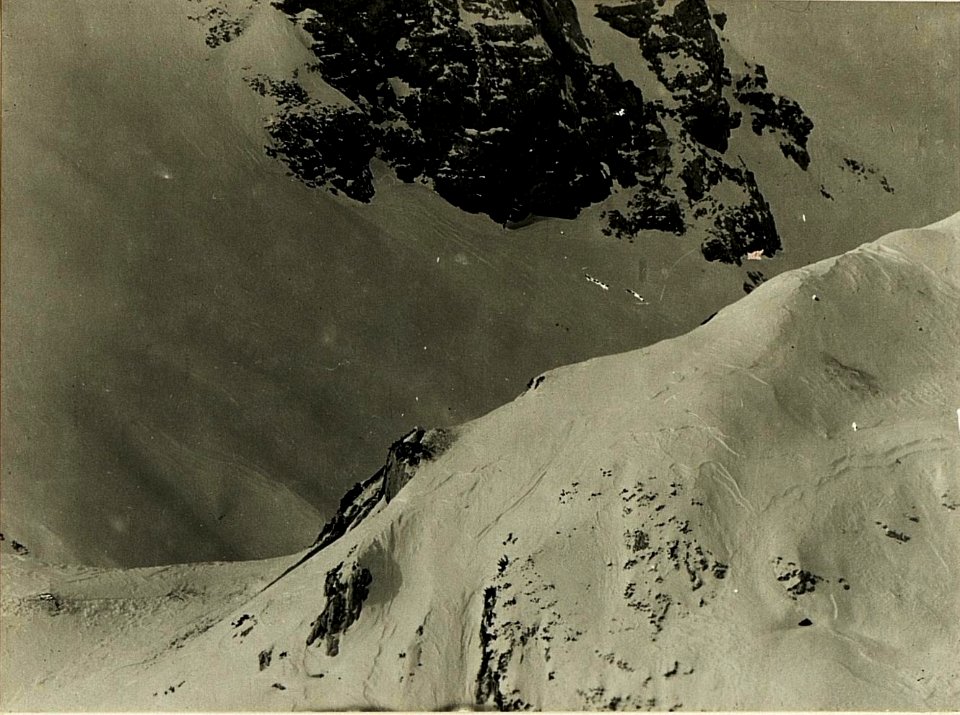Teleaufnahme der itl.Kanzel-Bavha. 4fach 80cm Brennweite Stpkt, Kleiner Schlichtl.25.-2.1917.) (BildID 15498895)