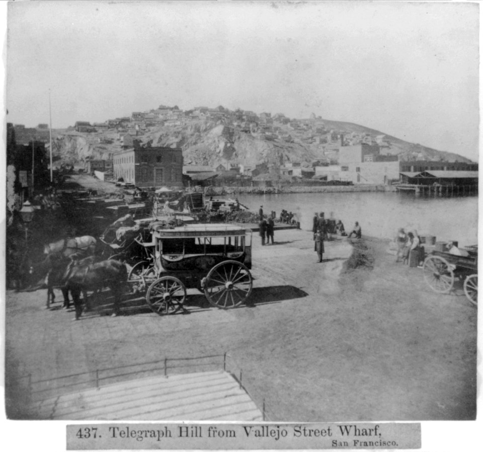 Telegraph hill from Vallejo Street, Wharf-San Francisco LCCN2002721333