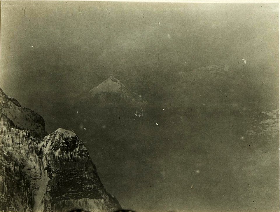 Teleaufnahme der itl.Kanzel-Bavha. 4fach 80cm Brennweite Stpkt, Kleiner Schlichtl. 25-2.1917. (BildID 15498944)