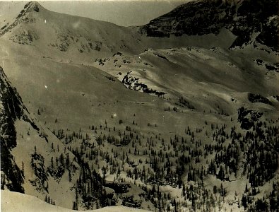 Teleaufnahme der itl.Kanzel-Bavha. 4fach 80cm Brennweite Stpkt, Kleiner Schlichtl. 25-2.1917. (BildID 15498930)