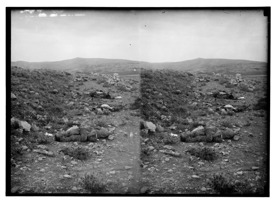 Tell el-Ful battlefield, etc. Dead Turks scattered over the battlefield. LOC matpc.02230