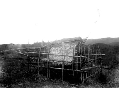 Tempat setan (malajiska plats , djävul ) utanför en by. Kulawi, Sulawesi. Indonesien - SMVK - 010803