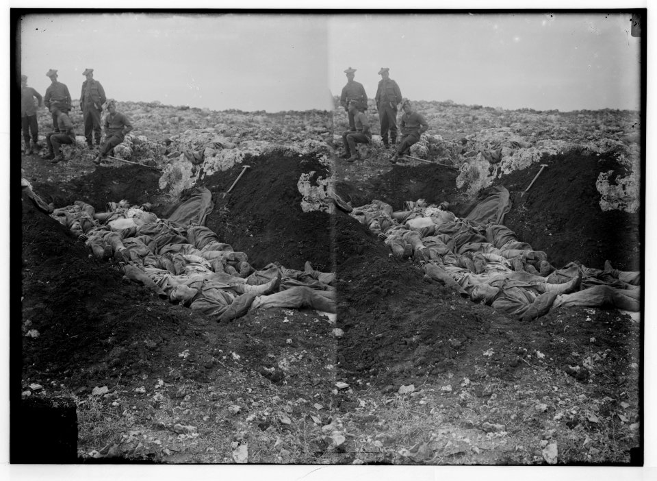 Tell el-Ful battlefield, etc. Grave with fallen Turks. LOC matpc.02233