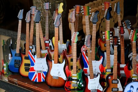 Guitar wooden decoration