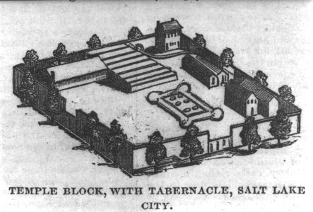 Temple block, with tabernacle, Salt Lake City LCCN2002737204
