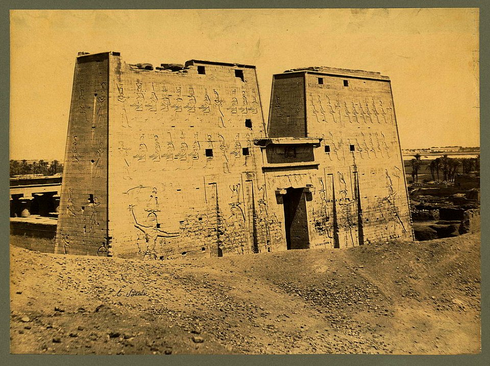 Temple of Horus, Idfū, Egypt) - A. Beato LCCN2003690003