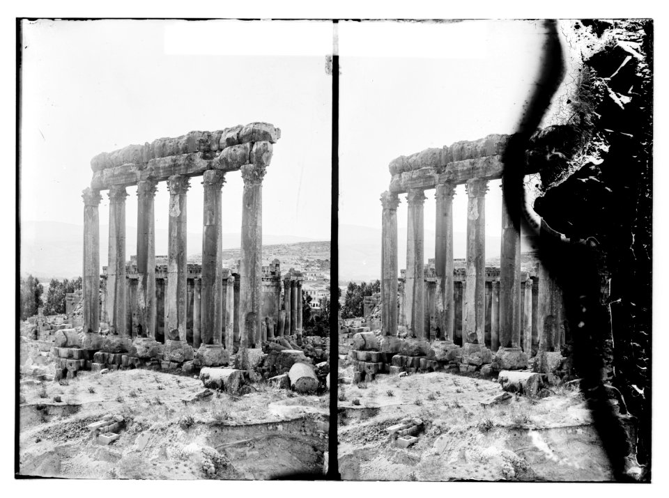 Temple of the Sun from Cyclopean Wall (Baalbek) LOC matpc.11410