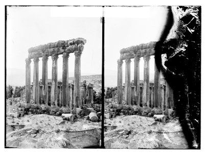 Temple of the Sun from Cyclopean Wall (Baalbek) LOC matpc.11410