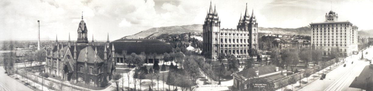 Temple Square 1912 panorama photo