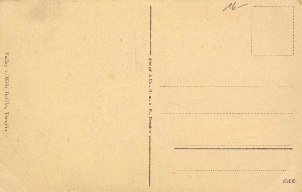 Templin, Brandenburg - Berliner Tor (back) (Zeno Ansichtskarten)