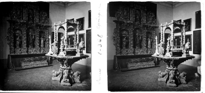 Templet i altar barroc del museu episcopal