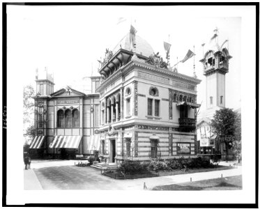 Terrestrial Globe exhibit, pavilion annex of the Republic of Salvador, and Children's Pavilion, Paris Exposition, 1889 LCCN92520799