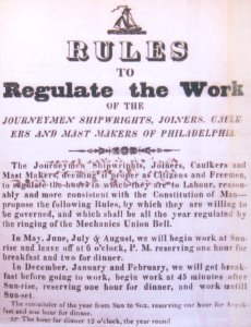 Ten Hour Day circular 1835