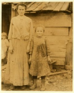 Ten-year old Sephie, a young oyster shucker, says she does six pots of oysters a day. Her mother works also. 'She don't go to school. Works all the time.' Maggioni Canning Co. LOC nclc.00987 photo