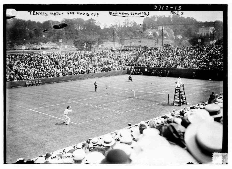 Tennis match for Davis Cup - Rice (and) McLoughlin LCCN2014693170