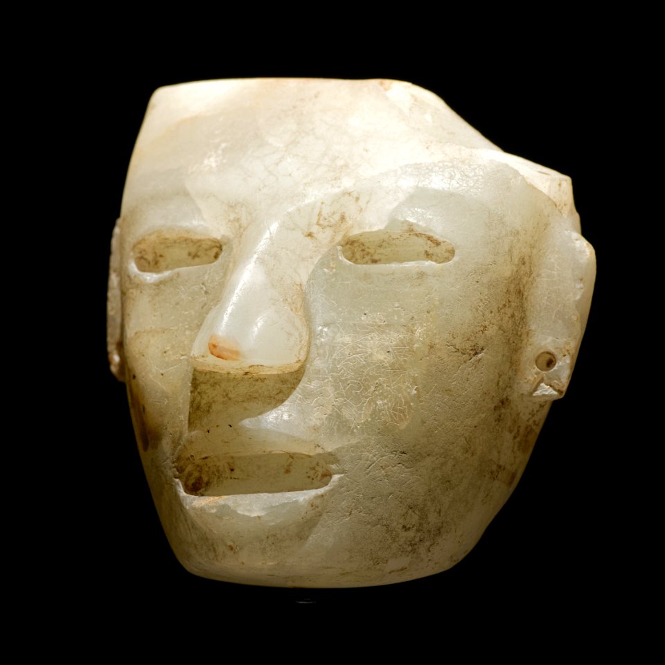 Teotihuacan stone mask Soleil de nuit lot34 n2