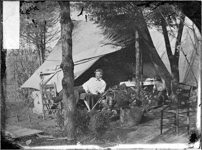 Tent of Chief of Artillery - NARA - 530381