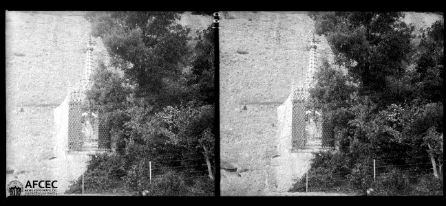 Tercer Misteri de Goig del Rosari Monumental de Montserrat al camí de la Santa Cova (AFCEC VINTRO B 00100)