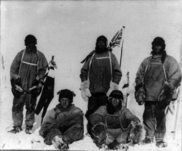 Terra Nova expedition at the South Pole - LOC 3a11311u photo