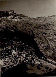 Terrainaufnahme uber Kote 1944.2178, Krnplateau, Krn, Vratakamm, Vk.Lemez aufgenommen cca 500xunterhalb Smogarcca.30 m. r.d. Sattel Kote 1944.Panorama. (BildID 15482573)